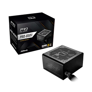 FUENTE CERTIFICADA ASROCK PRO - 850W - PLUS GOLD