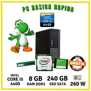 PC BASICA BUENA (INTEL CORE I5 4TA / 8GB / SSD 240GB)
