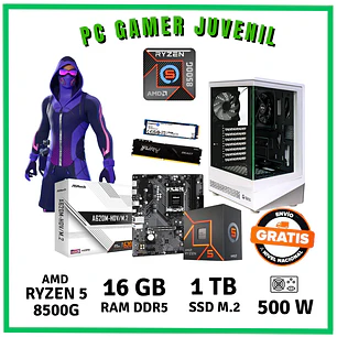 PC GAMER UNIVERSITARIO  ( RYZEN 5-8500G / 16GB DDR5 / SSD 1 TB)