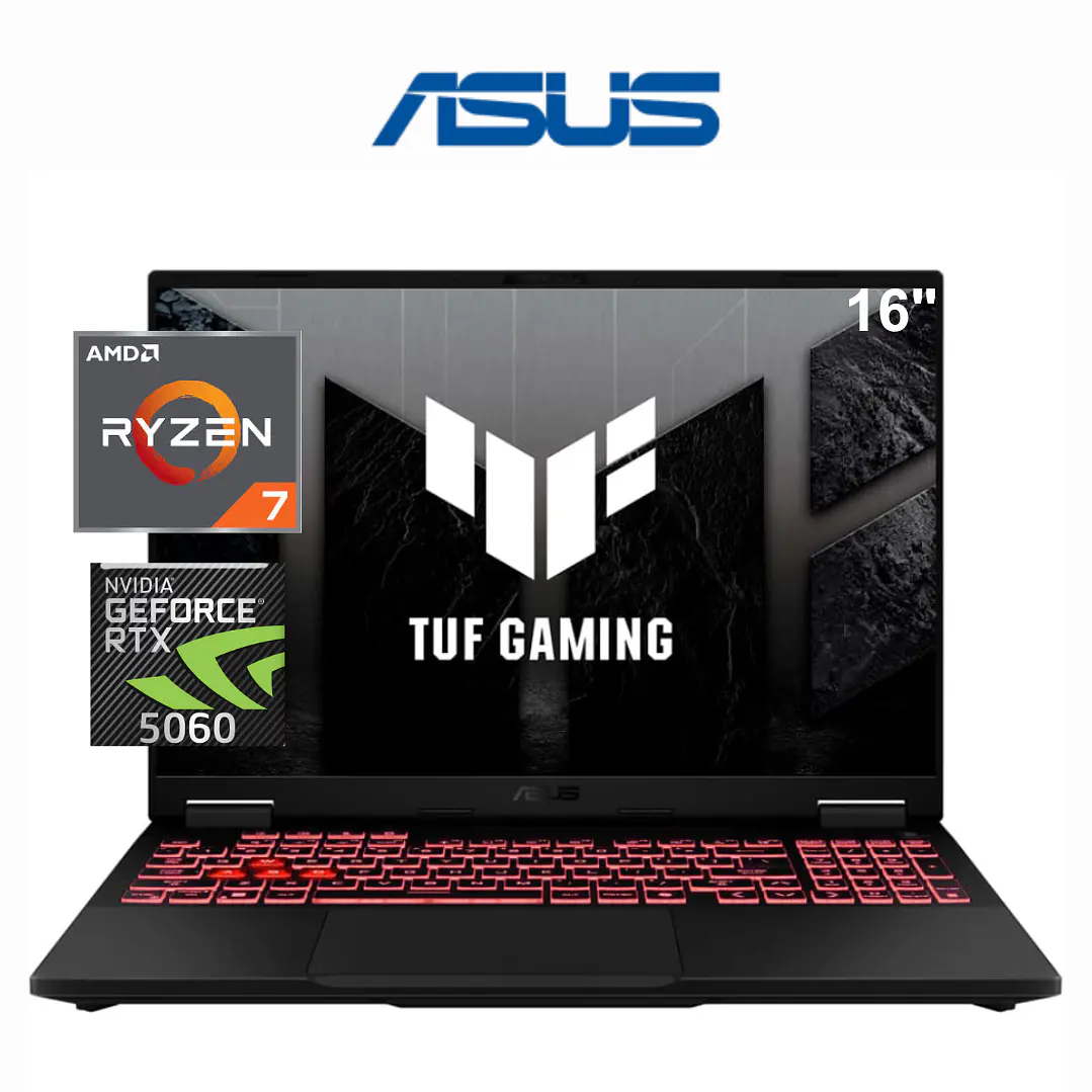 ASUS TUF RYZEN 7 260 16GB DDR5 1TB RTX 5060 1