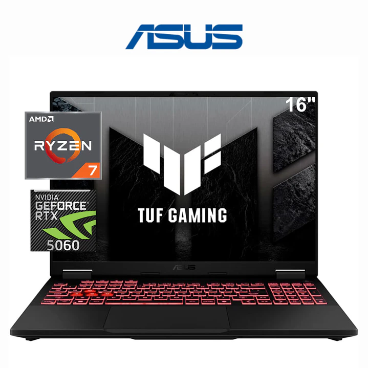 ASUS TUF RYZEN 7 260 16GB DDR5 1TB RTX 5060 1