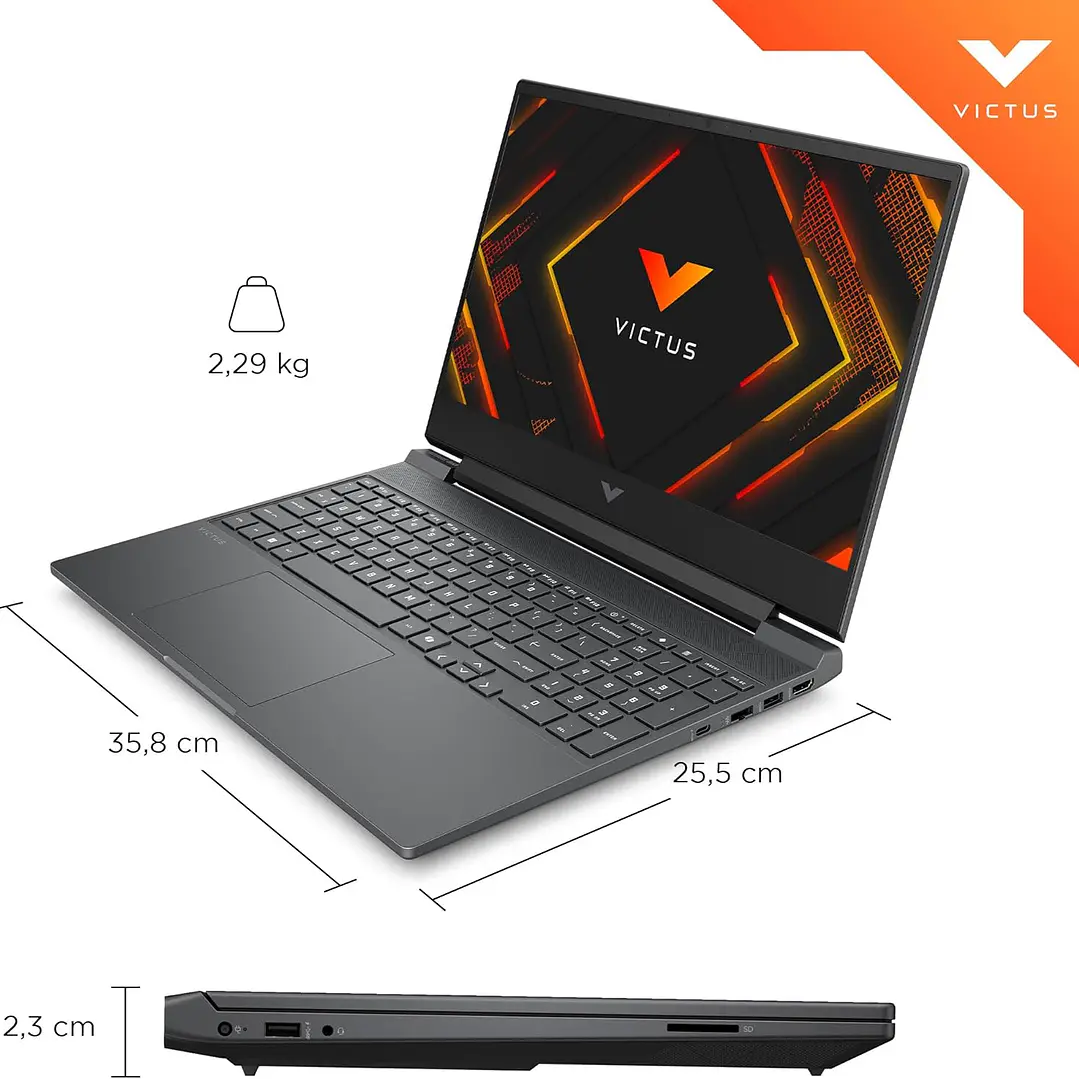 HP VICTUS Ryzen 7-7445HS 512GB 16GB RTX4050 9