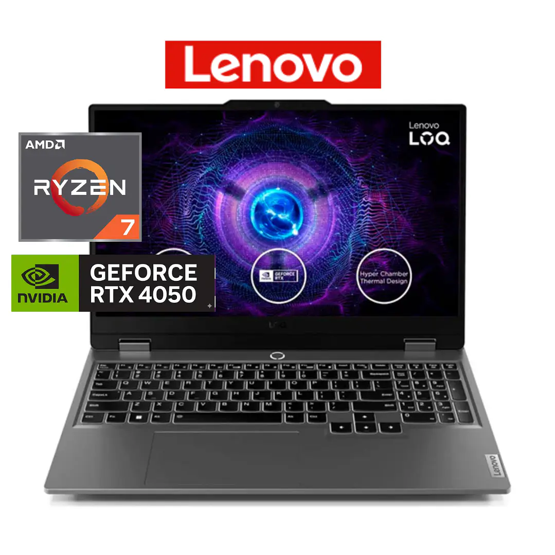 LENOVO LOQ 15ARP9 RYZEN 7-7735HS 512GB-NVMe 16GB RTX-4050 1