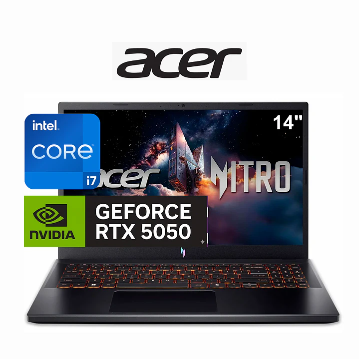 ACER NITRO V16 CORE i7-240H 512GB-NVMe 16GB RTX-5050 1