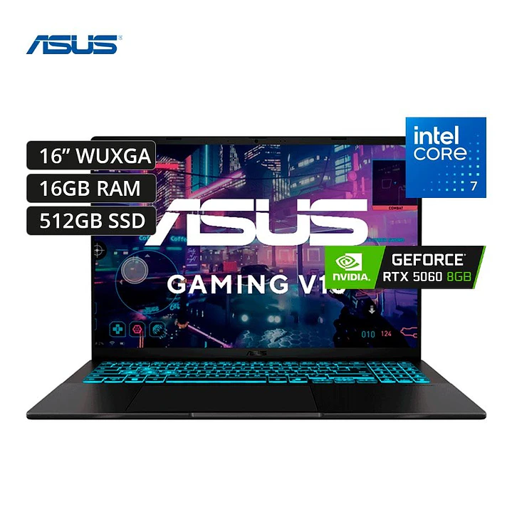 ASUS V16 GAMING CORE 7-240H 16GB DDR5 RTX-5060 8GB 512GB 1