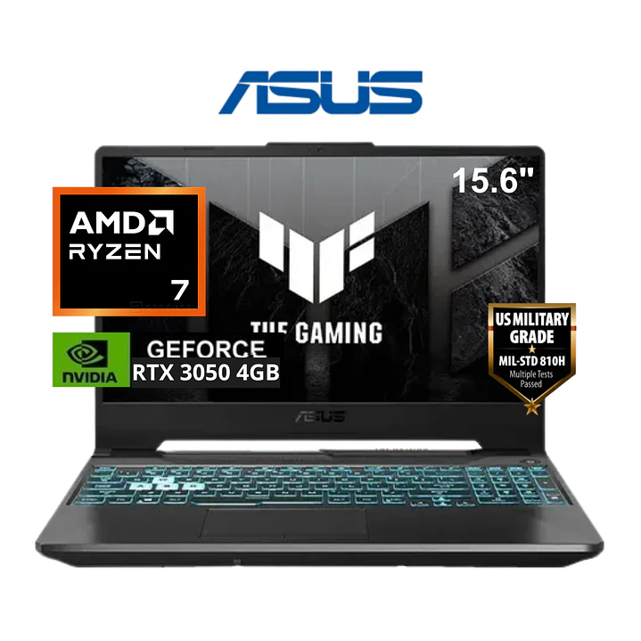 ASUS TUF GAMING RYZEN 7-170H 8GB DDR5 RTX-3050-4GB, 512GB 1