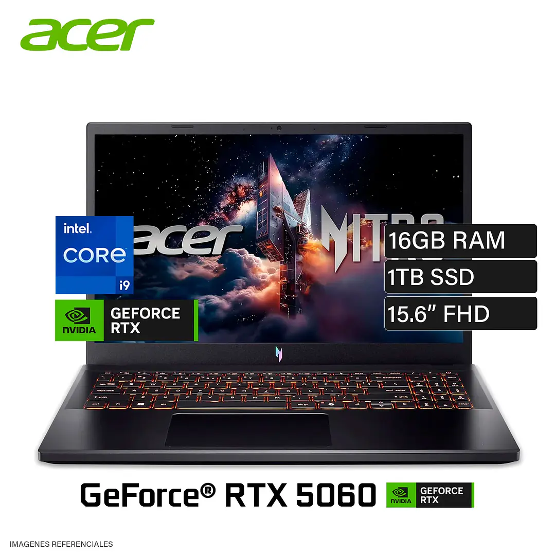 ACER NITRO GAMING CORE I9-13900H 1TB 16GB DDR4 RTX-5060-8GB 1