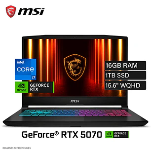 MSI KATANA GAMING Core™ i7-14650HX 1TB 16GB DDR5 RTX 5070-8GB