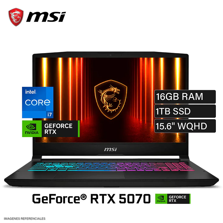 MSI KATANA GAMING Core™ i7-14650HX 1TB 16GB DDR5 RTX 5070-8GB 1