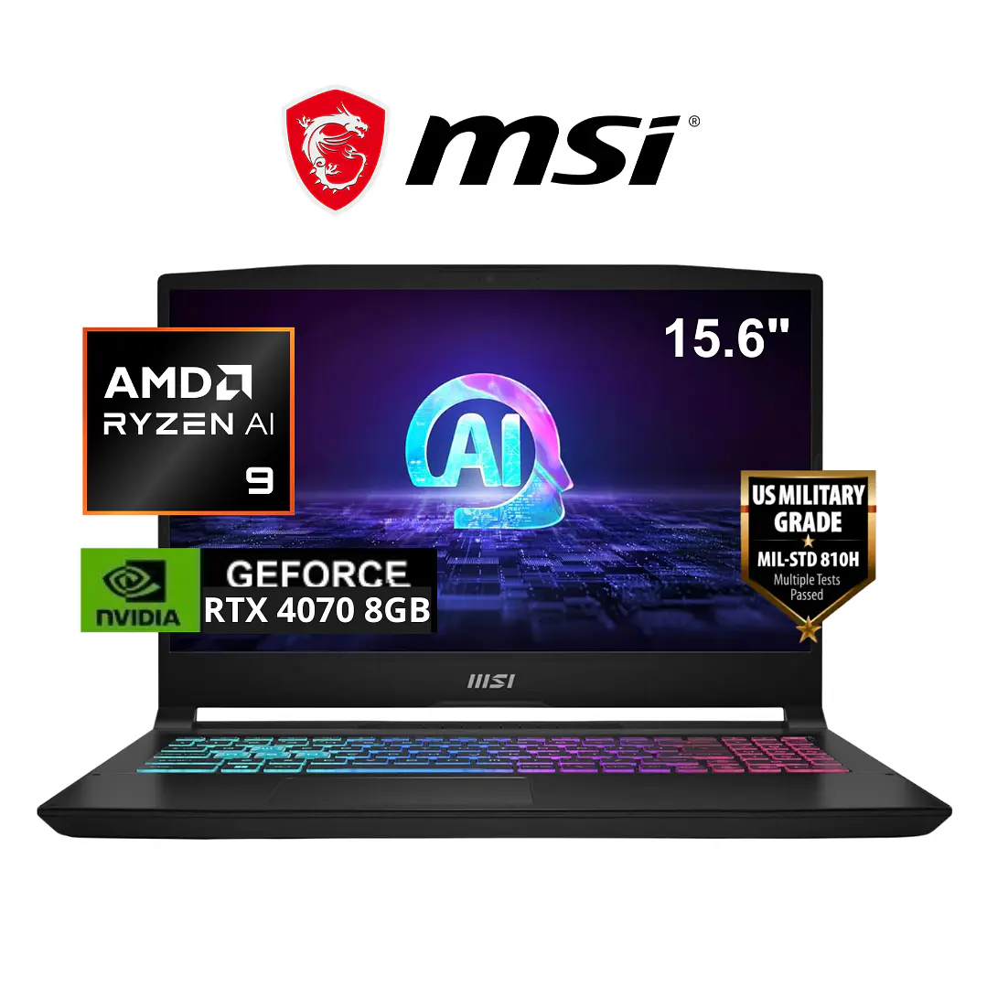 MSI KATANA GAMING RYZEN 9-8945HS 1TB SSD 16GB DDR5 RTX - 4070-8GB 1