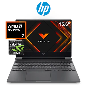 HP VICTUS 15 RYZEN 7-7445H 16GB DDR5 RTX-4050 - 6GB, 512GB