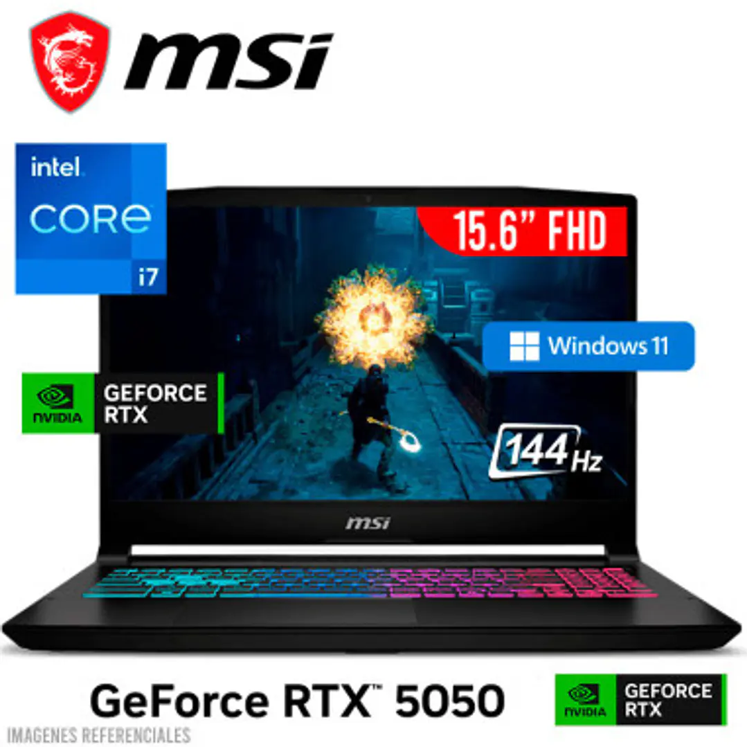 MSI KATANA 15 - Core™ i7-14650HX 512GB SSD 16GB 1