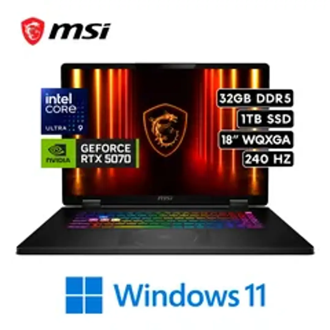 MSI CROSSHAIR 18 HX AI INTEL CORE ULTRA 9 275HX 1TB-32GB  1