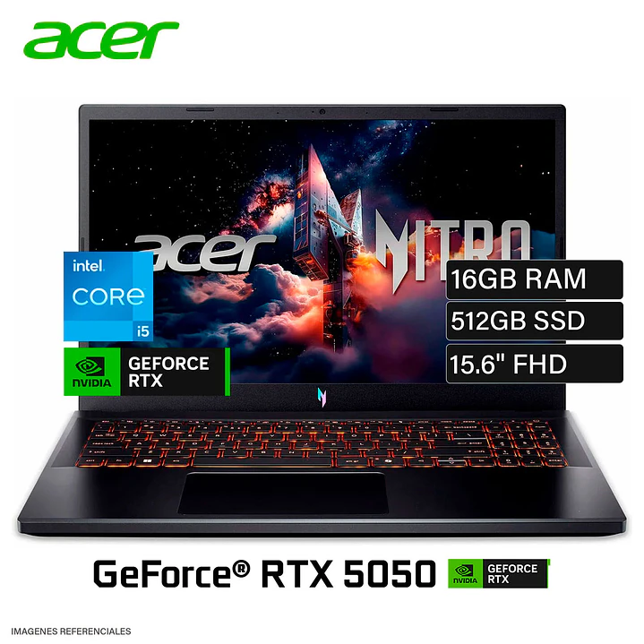 ACER NITRO ANV1552-57X CORE I5-512GB SSD 16GB DDR4 1
