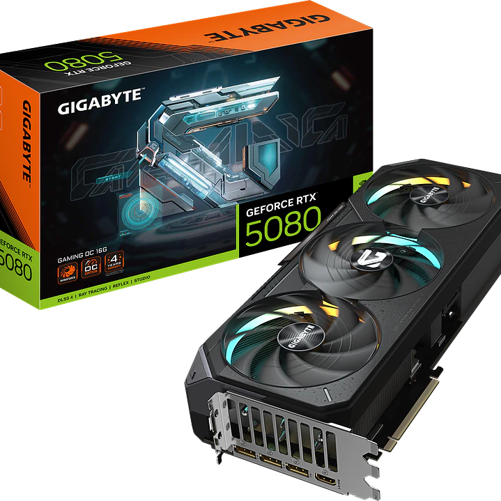 GIGABYTE NVIDIA RTX 5080 GAMING OC 3X 16GB GDDR7 1
