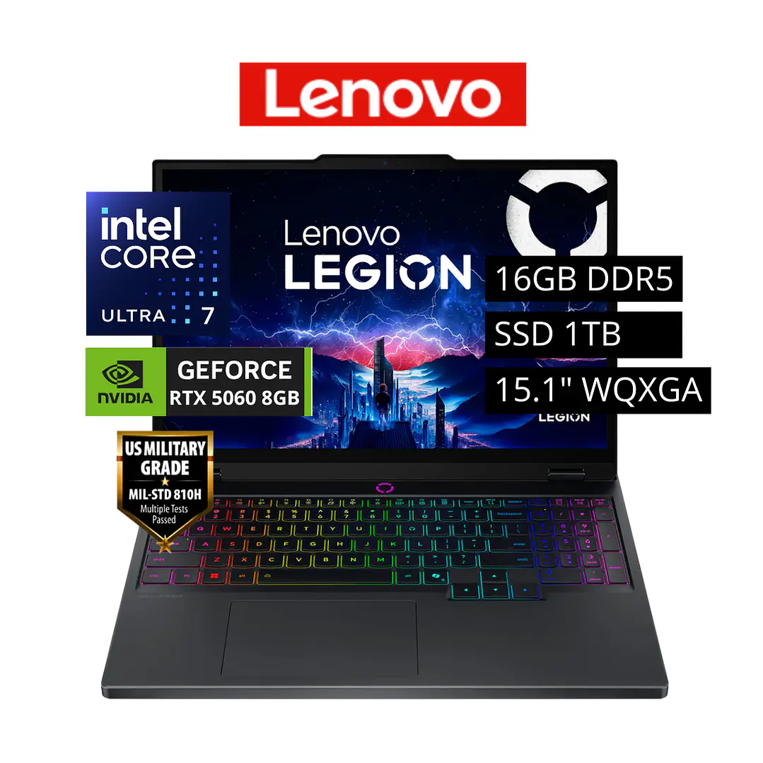 LENOVO LEGION INTEL CORE ULTRA 7-255HX, 16GB DDR5, 1TB, RTX-5060 1