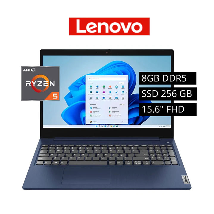 LENOVO AMD RYZEN 5-7520U, 8GB DDR5, 256GB 1
