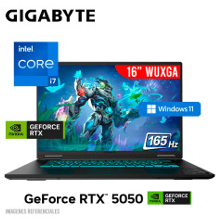 GIGABYTE A16 RYZEN 7 260 16GB DDR5 1TB RTX 5060 8GB 1