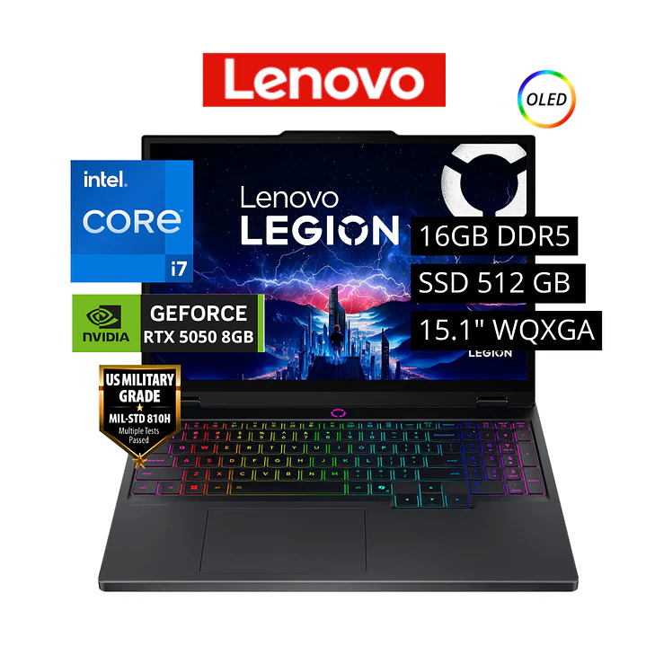 LENOVO LEGION INTEL I7 14700HX 16GB DDR5 512GB RTX 5050 8GB 1