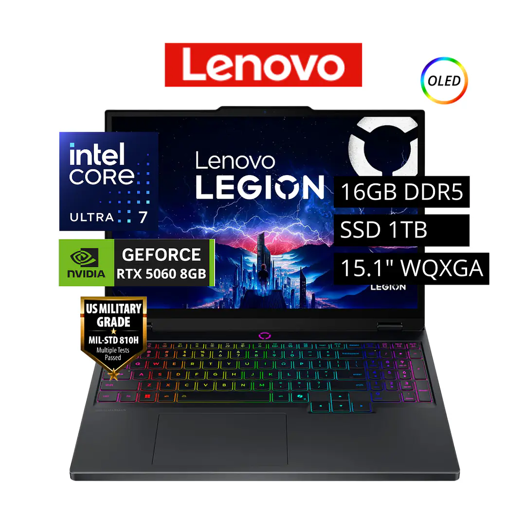 LENOVO LEGION INTEL U7 255HX 16GB 1TB RTX 5060 8GB 1