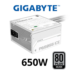 FUENTE CERTIFICADA GIGABYTE- 650W - SILVER