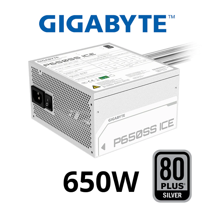 FUENTE CERTIFICADA GIGABYTE- 650W - SILVER 1