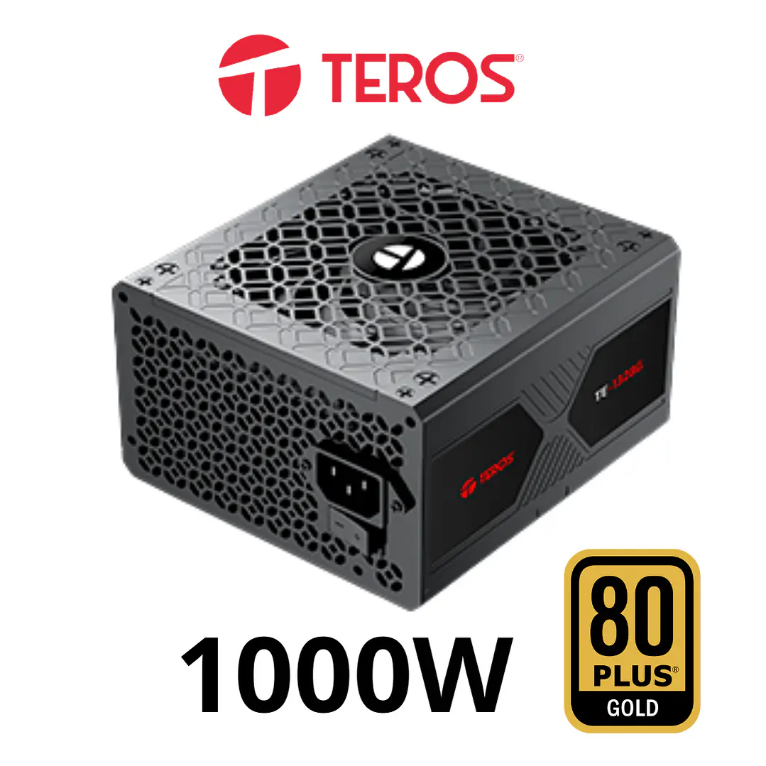 FUENTE CERTIFICADA TEROS 1000W - GOLD 1