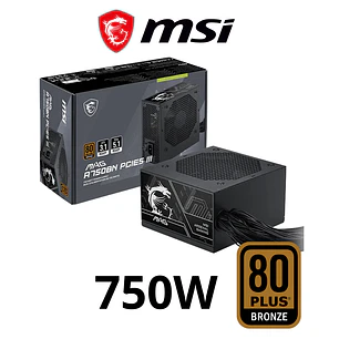 FUENTE CERTIFICADA MSI MAG 750W - BRONZE