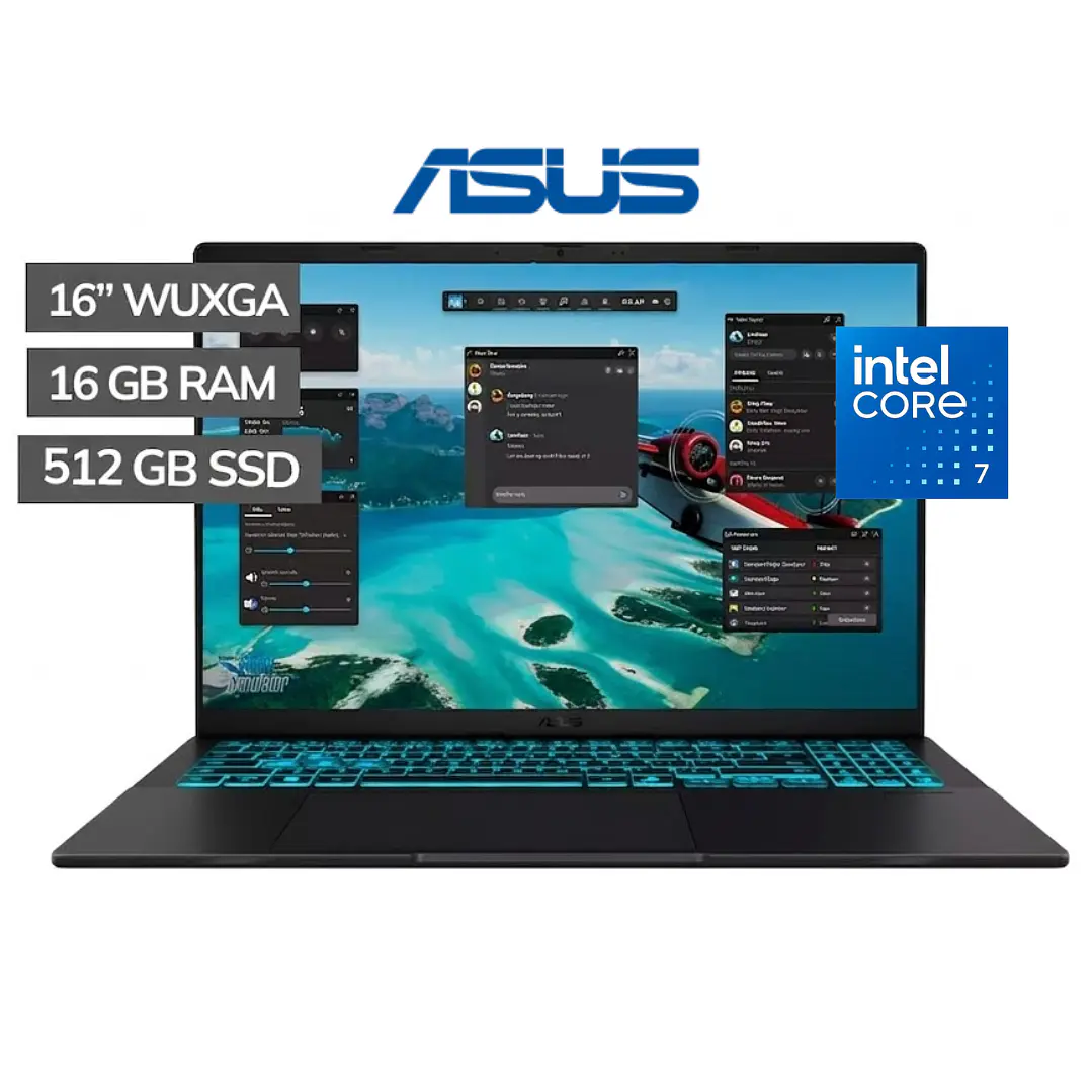 ASUS V16 CORE 7 240H 16GB DDR5 512GB SSD RTX 5060 8GB 1