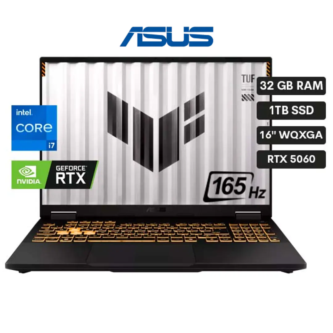 ASUS TUF F16 CORE I7-14650HX 32GB DDR5 1TB SSD RTX 5060 8GB 1