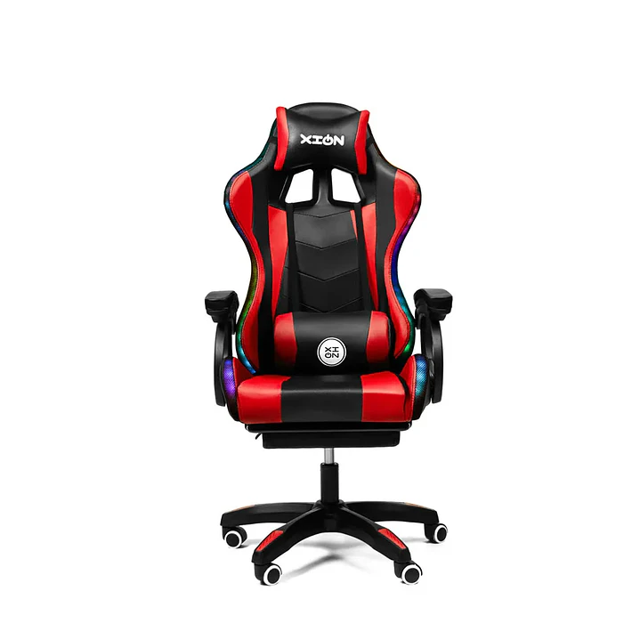 SILLA GAMER XION RAVEN RGB ROJO 1