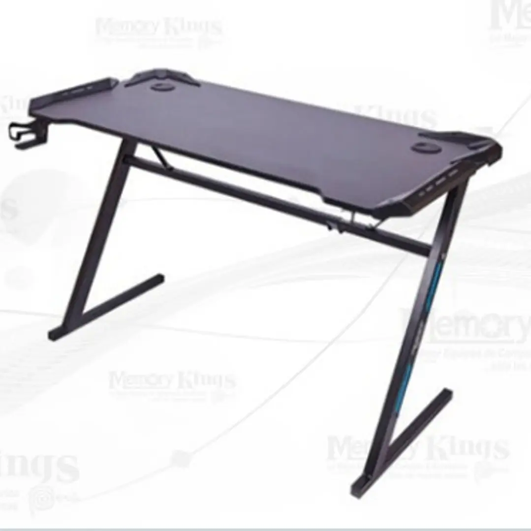 MESA GAMING NEGRA RGB FIBRA CARBONO 1