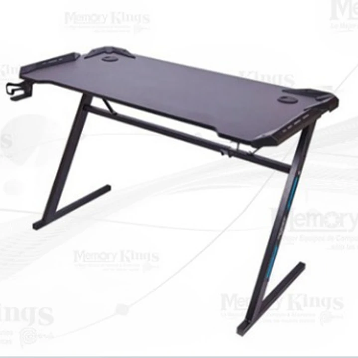 MESA GAMING NEGRA RGB FIBRA CARBONO 1
