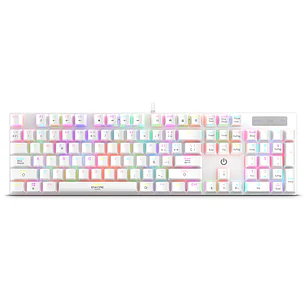 ENKORE GAMER MECANICO ROYALE ENK1003, WHITE, RGB, USB