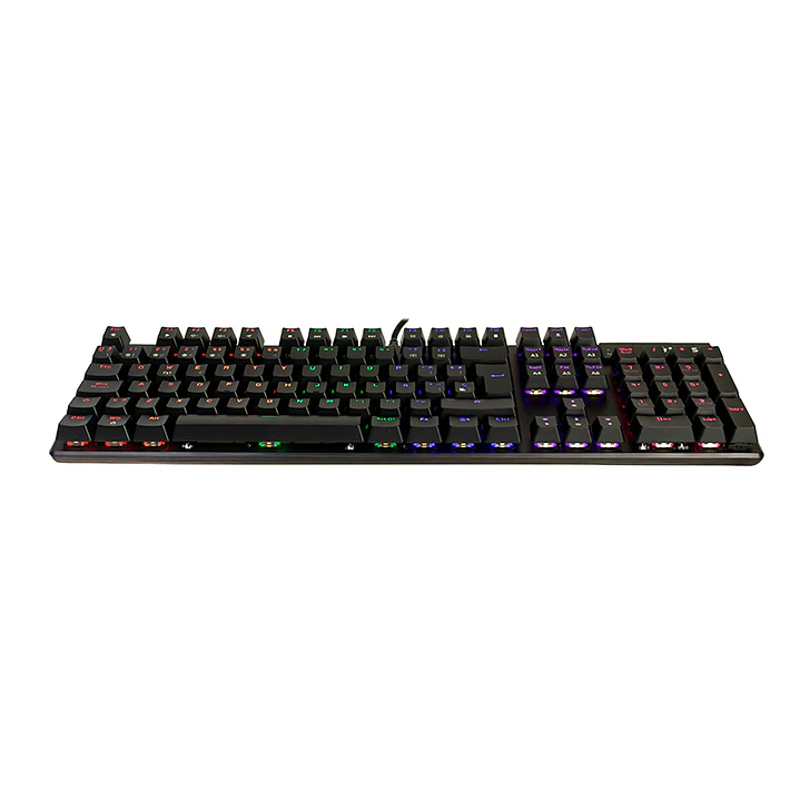 TEROS GAMER MECANICO TE-4068G, RAINBOW, BLACK, USB 2