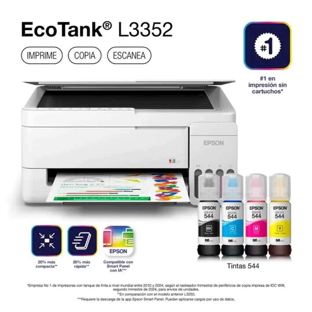 EPSON ECOTANK L3352 3 EN 1 WIFI BLANCO 1