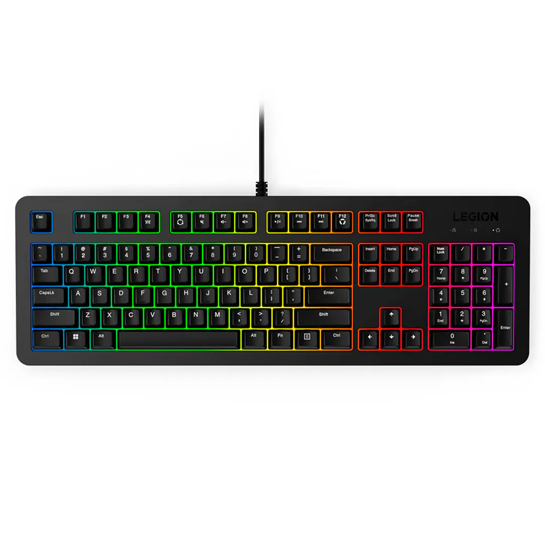 GAMER LENOVO LEGION K310, NEGRO, RGB PROGRAMABLE 5 ZONAS 1