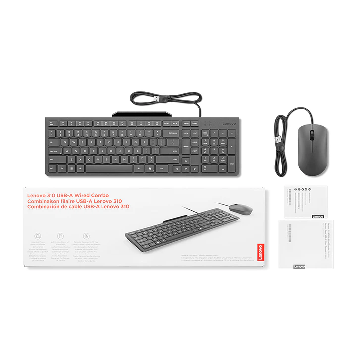 Combo Teclado y Mouse Alámbrico LENOVO 4