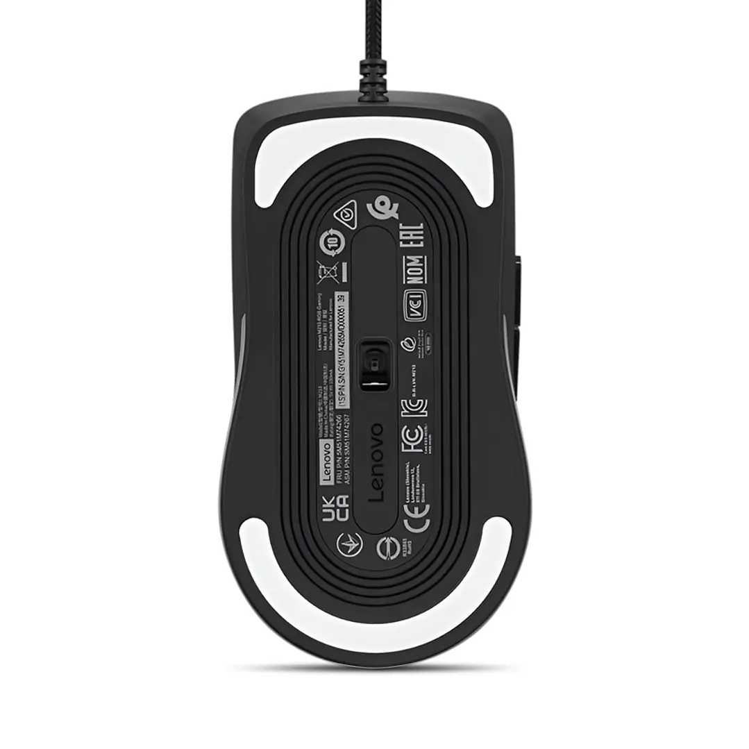 MOUSE GAMER LENOVO M210 RGB, NEGRO, ILUMINACIÓN 3-ZONE RGB HASTA 8000 DPI 4