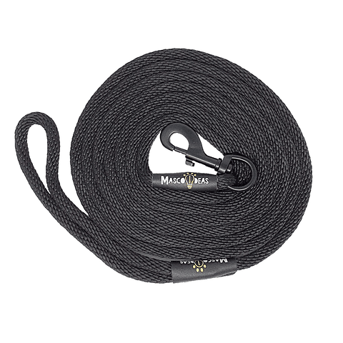Mascoideas Correa 3 mts Para Perros Sobre 15 kg Negro