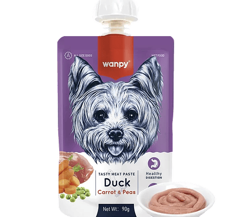Wanpy Meat Paste Duck Carrot Pea 90g