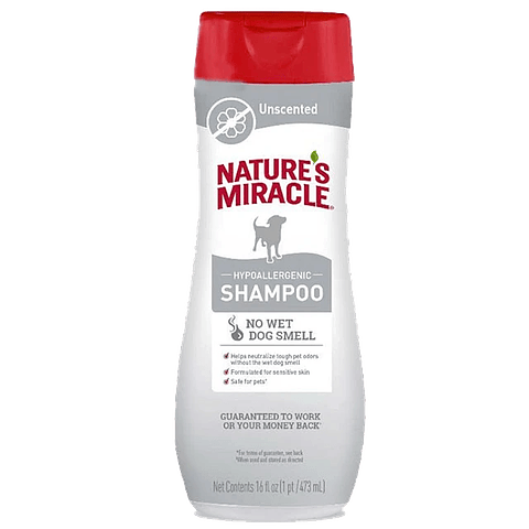 Natures Miracle Shampoo & Acondicionador Hipoalergénico Neutro 473 ml - Perros