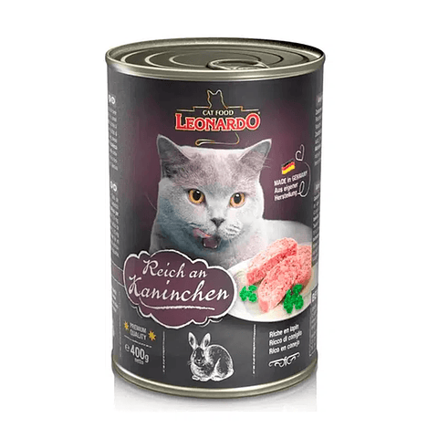 Leonardo Quality Selection Conejo 400 g - Alimento Premium Para Gatos de Conejo