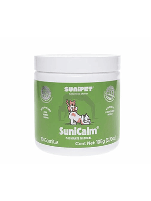Sunipet Sunicalm 70g Suplemento Natural Alivia Estrés Perro Gatos