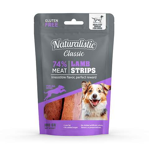 Naturalistic Classic Lamb Strips 100 g