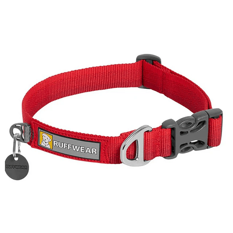 Ruffwear Collar Front Range Red Sumac 28-26 cm - Collares Modernos Para Perros 2024