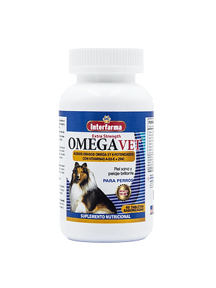 Omega Vet  Para Perros - Piel Sana y Pelaje Brillante