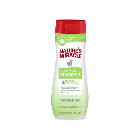Natures Miracle Whitening Odor Control Shampoo, Flowering Almond Scent 473 ml