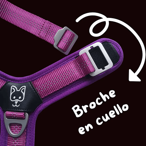 Supermutt Arnés Antitirón Morado Talla XL