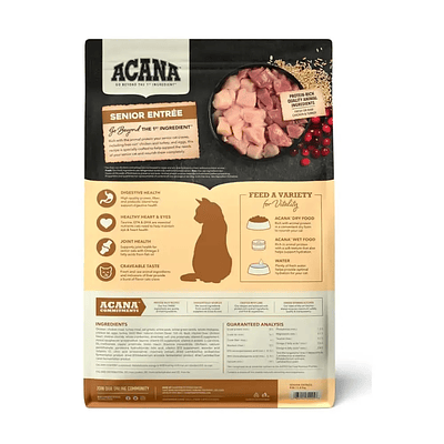 Acana  Senior Entrée Cat 1.8 kg 🐈🇨🇦 - Alimento Premium Gatos